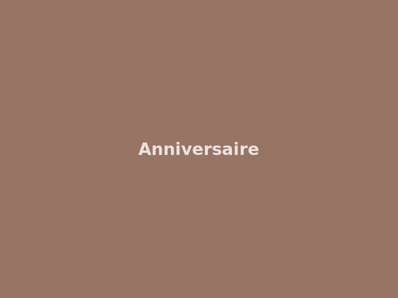 Anniversaire — Topper de gâteau bois