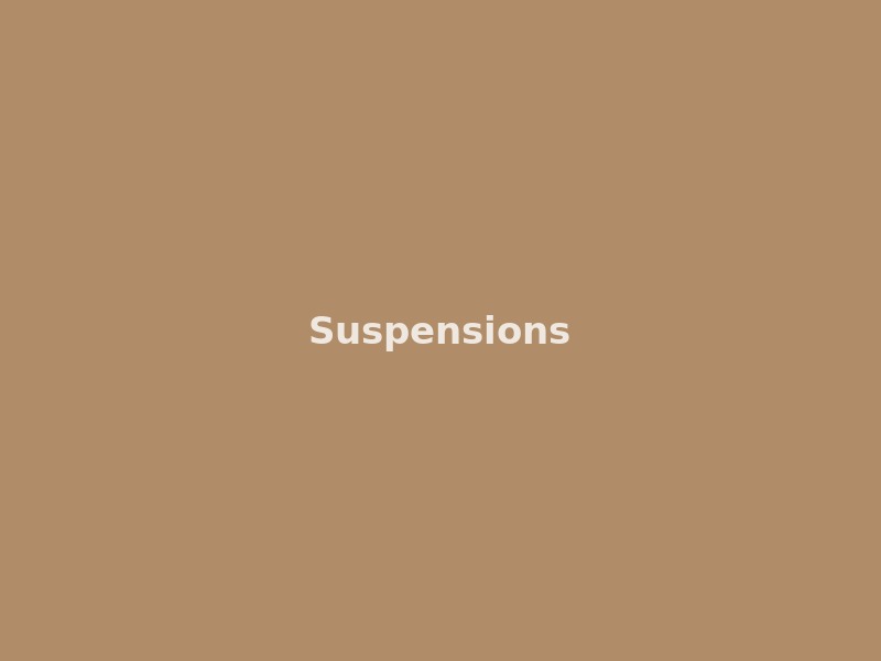 Suspensions — Sujets à prénom gravé