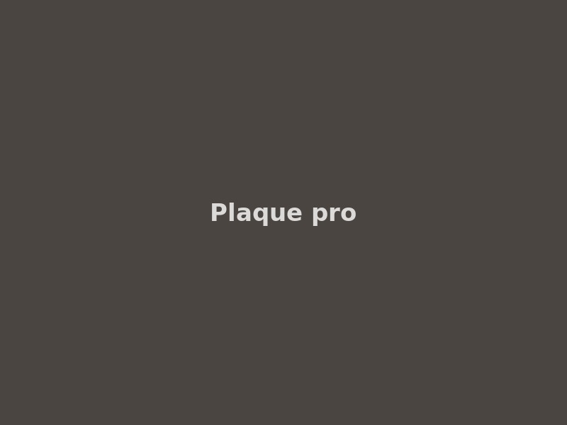 Plaque pro — Cabinet & bureau