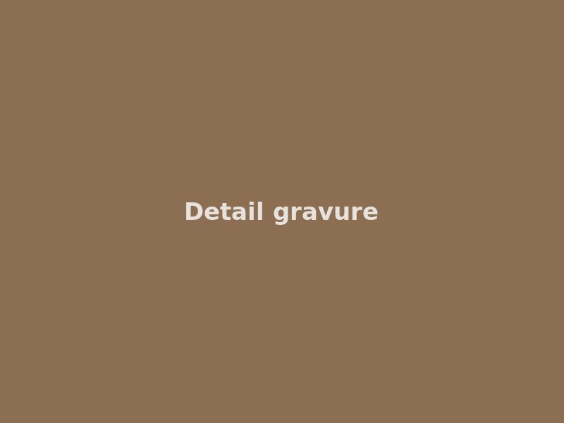 Détail gravure / ajourage
