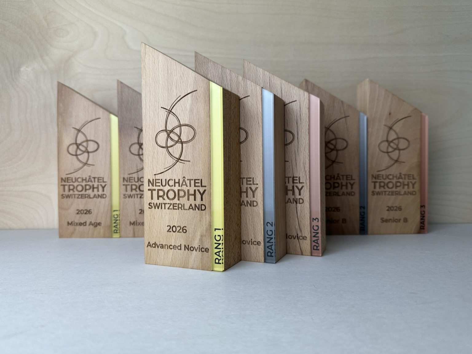 Série de trophées en bois gravés